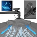 SPRINGOS ATENA GU0046 Zahradní slunečník s led osvětlením 290 cm, šedý – Hledejceny.cz