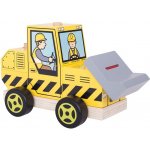Bigjigs dřevěné hračky Nasazování buldozer – Sleviste.cz
