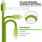 SWISSTEN TEXTILE datový kabel USB - Lightning 1.2m – Zboží Mobilmania