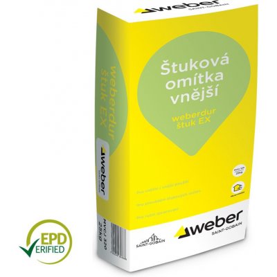Weber Štuková omítka vnější Weberdur štuk EX 25 kg – Sleviste.cz