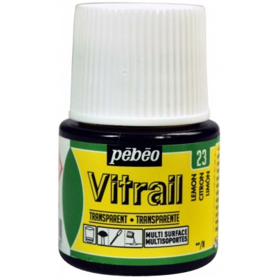 Pébéo Nevypalovací barva na sklo Vitrail 45 ml 23 Lemon – Sleviste.cz