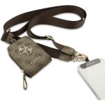 Guess Crossbody Popruh PU 4G Metal Logo + Peněženka Brown – Zboží Živě