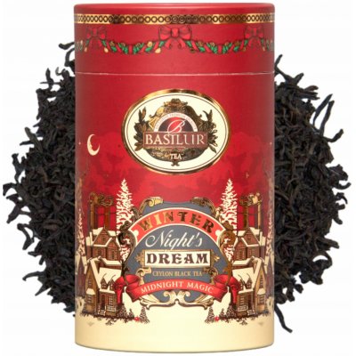 Basilur Festive Tea Magical Moments plech Černý čaj aromatizovaný s ochucujícími čá 75 g – Sleviste.cz