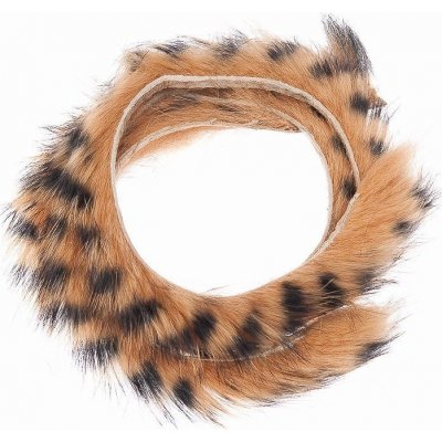 Hends Proužky Králičí Kůže Zonker Barred Brown Black 4 mm – Hledejceny.cz
