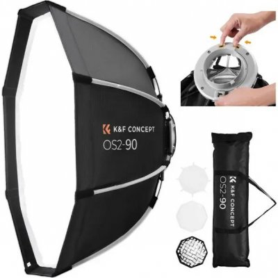 K&F concept quick release octagonal softbox 90 cm – Zboží Mobilmania
