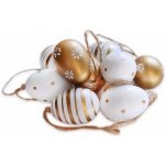 Lepaso Vajíčka závěs pvc 9ks/4cm zlatá (555103) – Hledejceny.cz