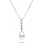 Brilio Silver Překrásný stříbrný náhrdelník s pravou perlou NCL130W – Hledejceny.cz