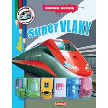 Super vlaky Omalovánky