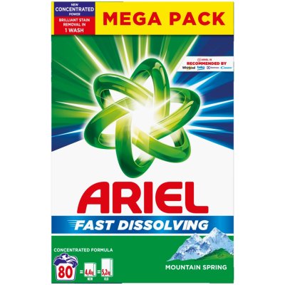 Ariel prací prášek Fast Dissolving Mountain Spring 4,4 kg – Zboží Dáma