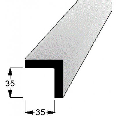 Rohová lišta č.241 - 35 mm x 35 mm, 3 ostré hrany " L", smrková, ŠL3535A – Hledejceny.cz