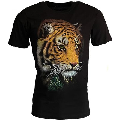 Horry tričko pánské 7127 svítící tygr černá