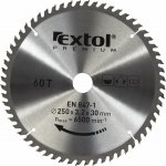 EXTOL PREMIUM 8803242 kotouč pilový s SK plátky, O 250x3,0x30mm, 60T – Zboží Mobilmania