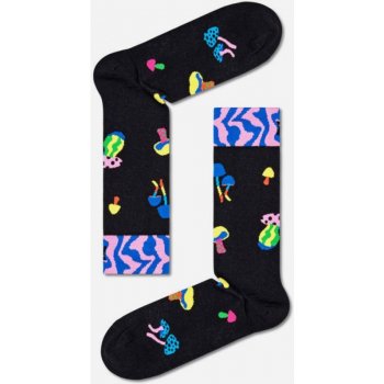 Happy Socks ponožky Mushrooms černá