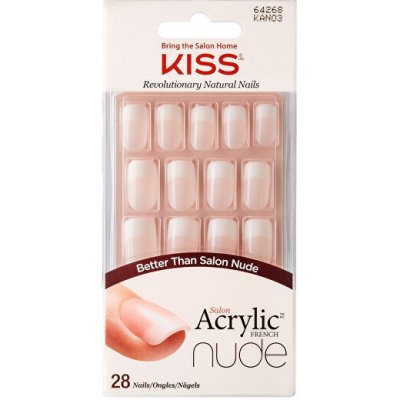 Kiss Salon Acrylic French Nude 64268 28 ks/bal. – Zboží Dáma