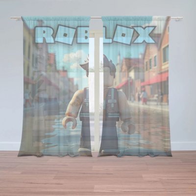 Sablio Záclony ROBLOX Město: 2ks 150x250cm – Hledejceny.cz