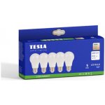 Tesla LED žárovka BULB E27, 8W, 230V, 806lm, 25 000h, 3000K teplá bílá, 220st 5ks v – Zboží Živě