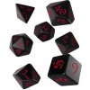 Příslušenství ke společenským hrám Q Workshop Classic RPG Dice Set 7 dice černá/červená