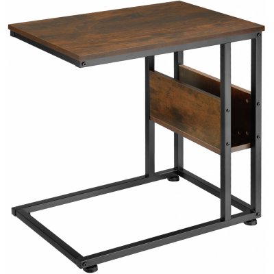 tectake 404277 odkládací stolek wigan - industrial tmavé dřevo – Zboží Mobilmania