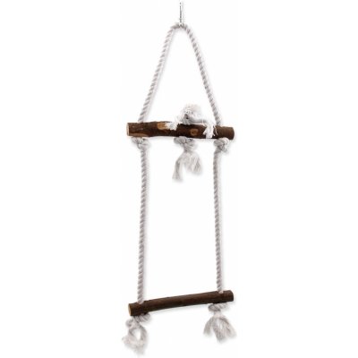 Bird Jewel závěsná dřevo a provaz 15 x 50 cm – Zboží Dáma