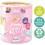 Aladine Dřevěná razítka Stampo Lovely Holčičí – Zboží Dáma
