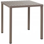 Nardi Šedo hnědý plastový zahradní stůl Cube 70 x 70 cm – Hledejceny.cz