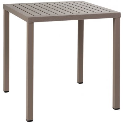 Nardi Šedo hnědý plastový zahradní stůl Cube 70 x 70 cm – Hledejceny.cz