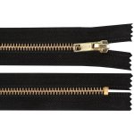 Kovový zip No 5 délka 14 cm (jeansový) - černá – Hledejceny.cz