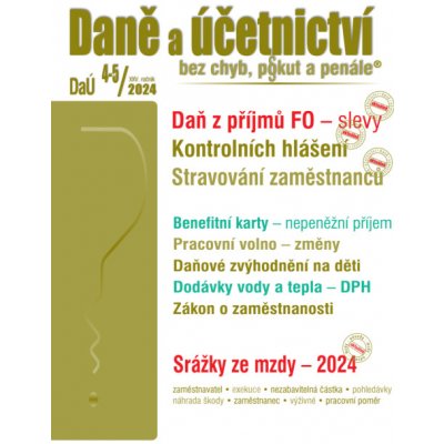 DaÚ č. 4-5 / 2024 - Slevy na dani z příjmů FO – Zboží Mobilmania