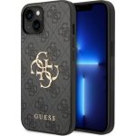 Guess Ochranný kryt na iPhone 15 - Guess, 4G Metal Logo Gray – Zboží Mobilmania