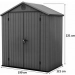 Keter Darwin 6x4 Evotech 190 x 121 cm šedý 249363 – Zboží Dáma