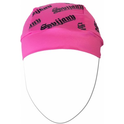 Šátek na kolo pod helmu růžovočerná – Zboží Mobilmania