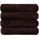 SCANquilt COTTONA tmavě hnědá osuška 70 x 140 cm – Zboží Dáma