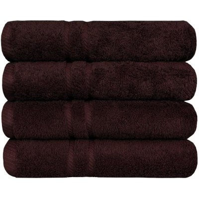 SCANquilt COTTONA tmavě hnědá osuška 70 x 140 cm – Zboží Dáma