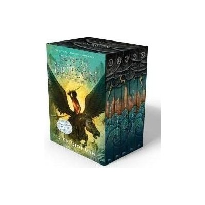 Percy Jackson and the Olympians 5 Book Paperback Boxed Set W/Poster Riordan RickPaperback – Zboží Dáma