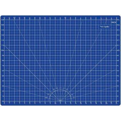 STRIMA Řezací podložka na látky, patchwork TEXI BLUE M, samosvorná, modrá, 60x45cm, vel. M , tloušťka 3mm – Sleviste.cz