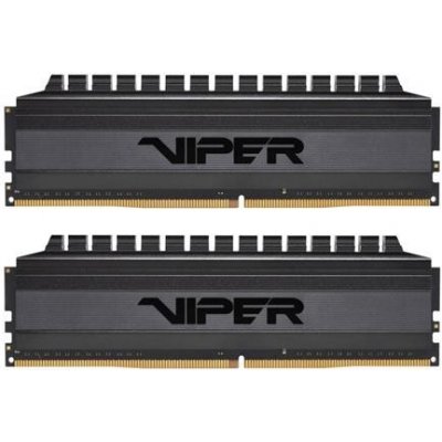 Patriot Viper 4 Blackout Series V4B 16GB DDR4 4133MHz / DIMM / CL18 / 1,4V / Heat Shield / KIT 2x 8GB; PVB416G413C8K