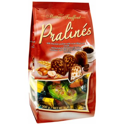 Maitre Truffout Mix Pralinek s kávovou, mléčnou a oříškovou náplní 300 g – Zboží Dáma