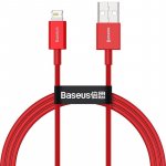 Baseus CALYS-A09 Superior USB - Lightning 2,4 A, 1m, červený – Sleviste.cz