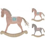 Koopman International b.v. Dekorace houpací koník stojící 30 cm /1ks – Hledejceny.cz