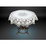MyBestHome Žakárový ubrus Alice bílá 100 130cm 130cm – Zboží Dáma