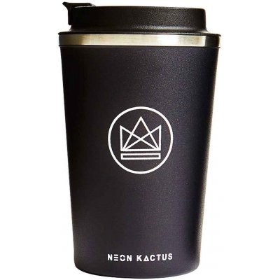 Neon Kactus Designový termohrnek 380 ml černý