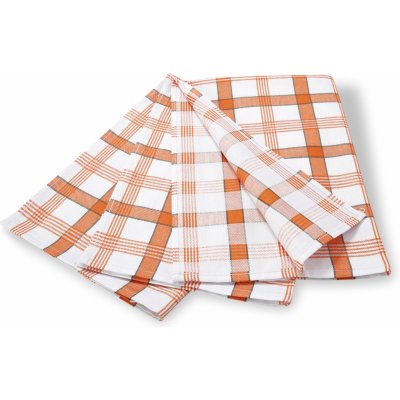 Wooline káro 50 x 70 cm oranžová 3 ks – Sleviste.cz