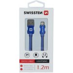 Swissten 71523208 USB 2.0 typ A na Lightning 1,2m modrý – Zbozi.Blesk.cz