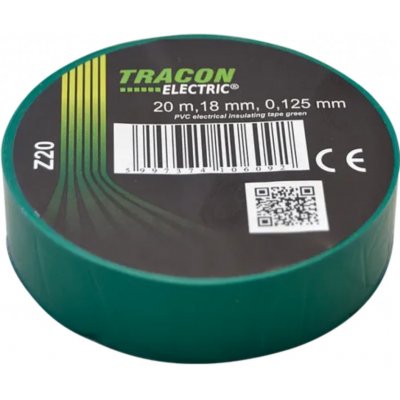 Tracon Electric Páska izolační 20 m x 18 mm zelená
