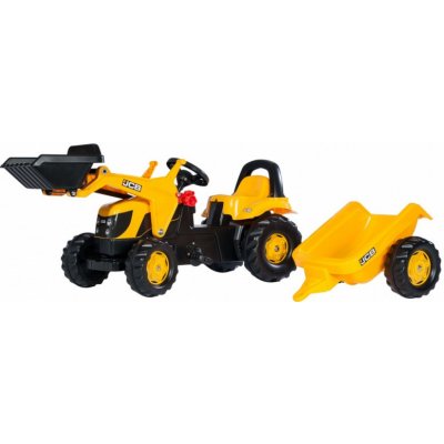 Rolly Toys Traktor šlapací JCB s čelním nakladačem a návěsem – Hledejceny.cz