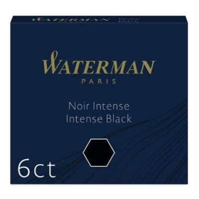 Waterman Inkoustové bombičky krátké černé 1507/7520110 6 ks – Zboží Dáma