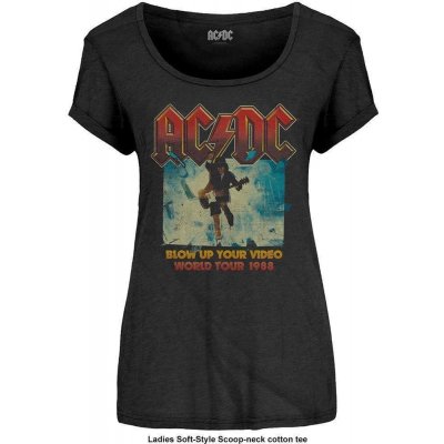 Rock Off AC DC Ladies Fashion Tee Blow Up Your Video – Zboží Mobilmania