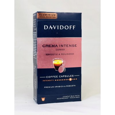 Davidoff Crema Intense Lungo hliníkové kapsle do Nespresso 10 ks – Sleviste.cz