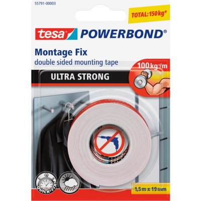 Tesa Powerbond Oboustranná lepicí páska 19 mm x 1,5 m – Zboží Mobilmania