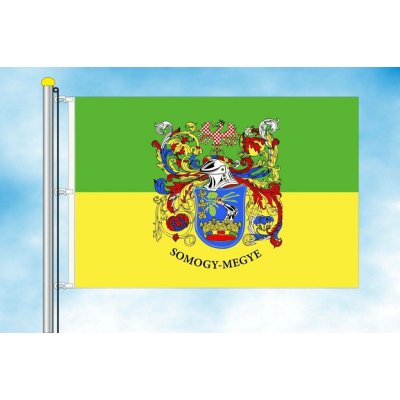 LIBEA, s.r.o. Somogy vlajka Rozměr: 100×150 cm, Uchycení: Karabiny na stožár – Hledejceny.cz